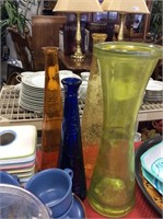 For colored glass vases