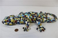 Colorful Carved Mosaic Resin Lizard