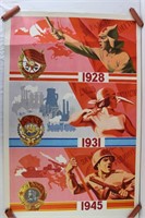 1960s Soviet Propaganda Poster 1928-1945
