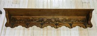 Acanthus Carved Oak Wall Rack.