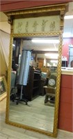 Large Neo Classical Style Gilt Framed Mirror.