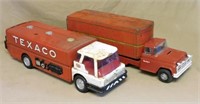 Buddy L. and AMF Wen Mac Texaco Toy Trucks. 2 pc.