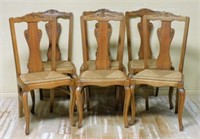 European Splat Back Oak Chairs.