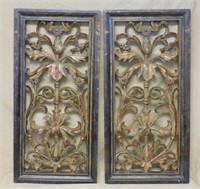 Pierced Carved Wooden Panels.