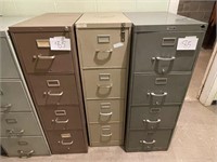 Lot of 3 Filing Cabinets