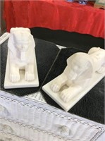Marble sphinxes