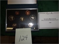 1988 Royal Mint UK proof coin collection