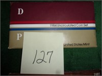 1984 uncirculated mint set, Phill/Den