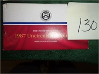 1987 uncirculated mint set, Phill/Den