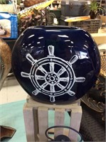Blue nautical vase
