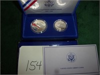 US liberty silver coins 1986 proof set