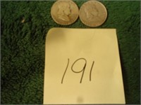 2 1950 Franklin 1/2 dollars