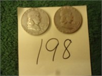 1951, 1961 Franklin 1/2 dollars