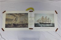 Pair of Vintage Nautical Prints