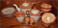 Lot #2550 - 16pc Chinese luster tea set