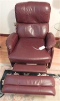 Lot #2577 - Brown leather reclining chair