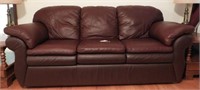 Lot #2590 - La-Z-Boy leather three cushion