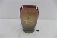 Vintage Roseville Pottery Blush Floral Vase