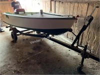 11.5' wooden boat