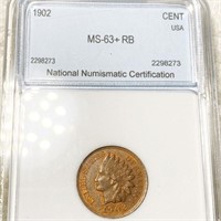 1902 Indian Head Penny NNC - MS63+ RB
