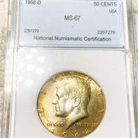1968-D Kennedy Half Dollar NNC - MS67