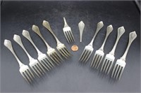 Set of Vintage Sterling Silver Forks 13.7 oz