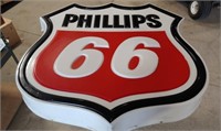 Mould injected Phillips 66 ad sign light