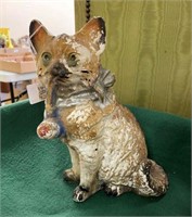 Carved Chalk Cat w/