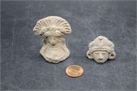 Pre Columbian Art Head Figures