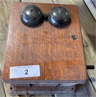 Oak Wall Telephone Ringer