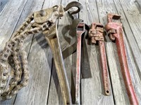 Pipe Wrenches,  Ratcheting Chain Fall