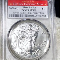 2020-S American Silver Eagle PCGS - MS69