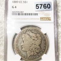 1889-CC Morgan Silver Dollar NGC - G4