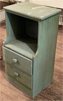 Painted 2 Drawer Night Stand