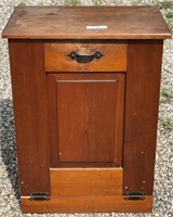 Wood Trash Can Cabinet