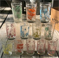 12 Wizard of Oz Drinking Glasses