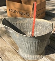 Galvanized Coal Bucket