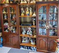 Large Curio Cabinet. Approx 96in wide x 77 in