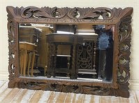 Louis XIII Style Walnut Framed Mirror.