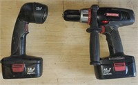 Craftsman Cordless Drill w Flashlight kit 19.2