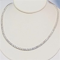 $600 Silver CZ Necklace