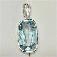 $800 14K  Aquamarine(3.6ct) Pendant