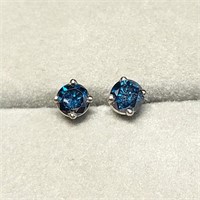 $1400 14K  2 Diamonds(0.38ct) Earrings