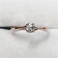 $900 14K  Diamond (0.24Ct,I1,H-I) Ring