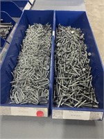 2 Bins - Fence Staples and Ring Shank Nails