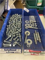 Hex Bolts and Wedge Anchors - 2 Bins