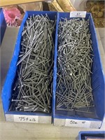 2 Bins of Nails - Approx 17lbs