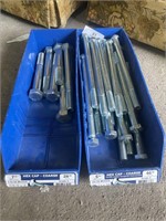 2 Bins of Hex Bolts - 7 and 10 inches