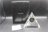 Movado Crystal Pyramid Clock