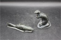 Soapstone Seal & Otter Figurines